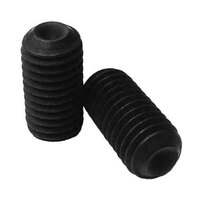 M3-0.5 X 3 mm Socket Set Screw, Cup Point, Coarse, 45H, DIN 916, Black Oxide